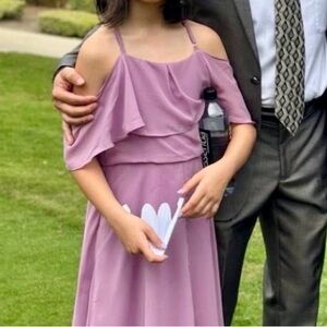 Elegant Lavender Kids Dress